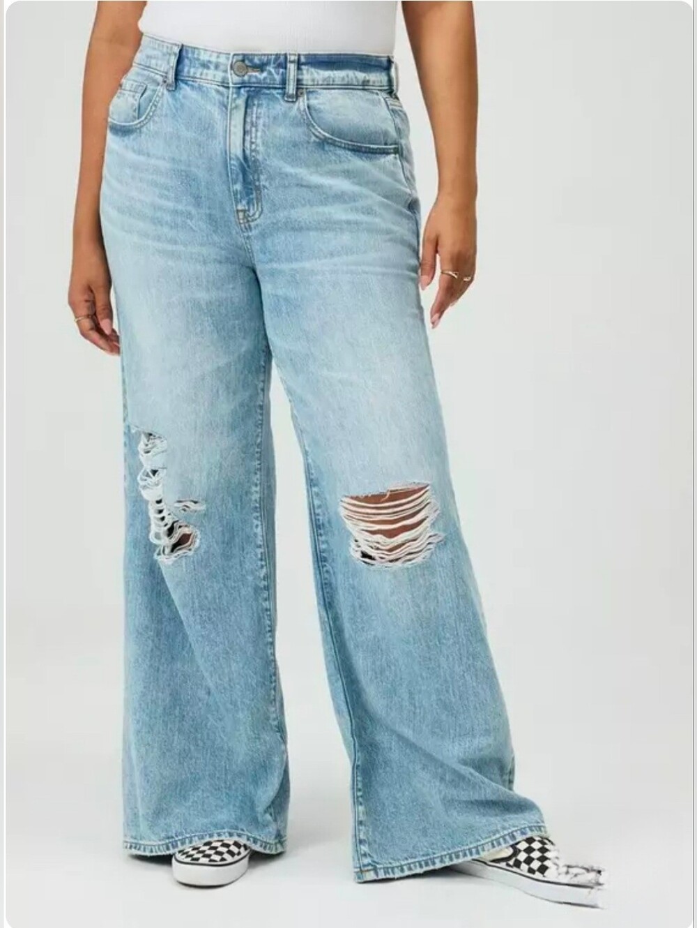Torrid Baggy High-Rise Wide-Leg Jean, Sam Hill, Size 14R, NWT